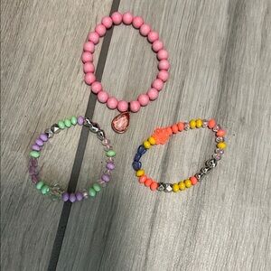 Colorful Kids Beaded Bracelet Set